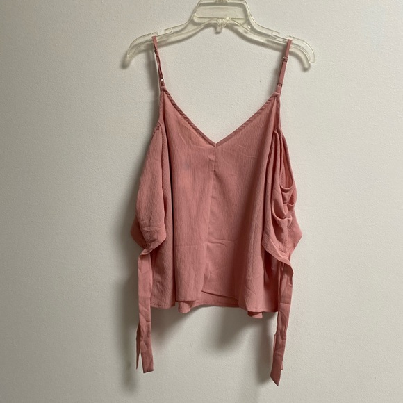 L.A. Hearts Cold Shoulder Tie Sleeveless Top XS - Picture 4 of 5